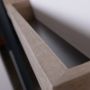 LoooX Wood Shelf Box opbergplank met mat zwarte bodemplaat 120 cm oId grey mat zwart - Thumbnail 3