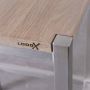 Looox Wood collection douche stool 35x30x45 met frame RVS geborsteld eiken RVS geborsteld WSTOOLRVS - Thumbnail 4