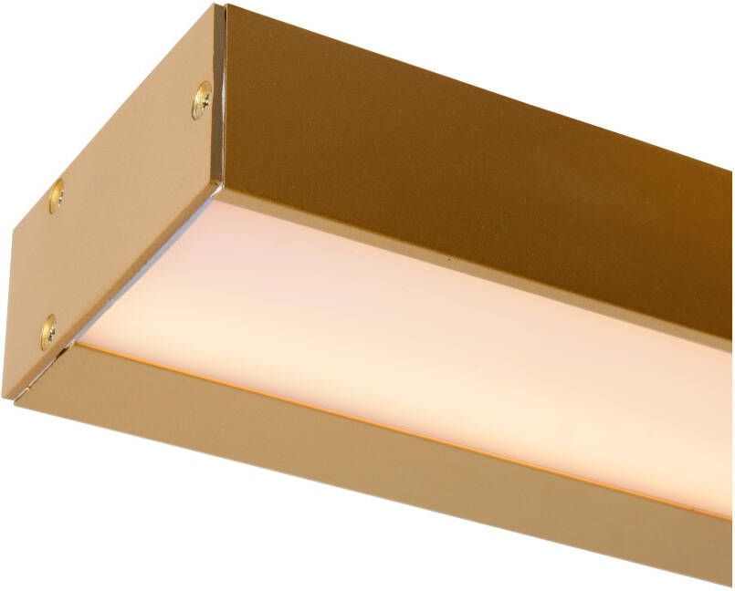 Lucide Alexa Wandlamp Badkamer LED 8W 3000K IP44 Mat Goud Messing