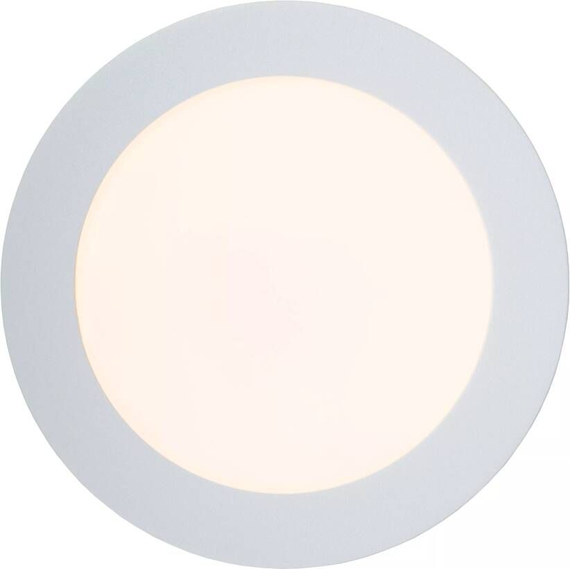 Lucide Brice-Led Plafonnière Badkamer Ø 18 cm LED 1x11W 3000K IP44 Wit