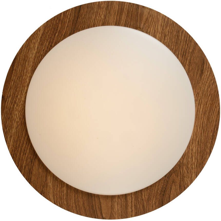 Lucide Dimy Plafonnière Badkamer LED 12W 3000K IP21 Hout