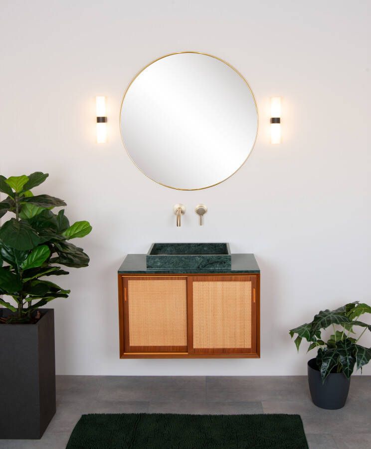 Lucide Jesse Wandlamp Badkamer 2xG9 IP44 Zwart