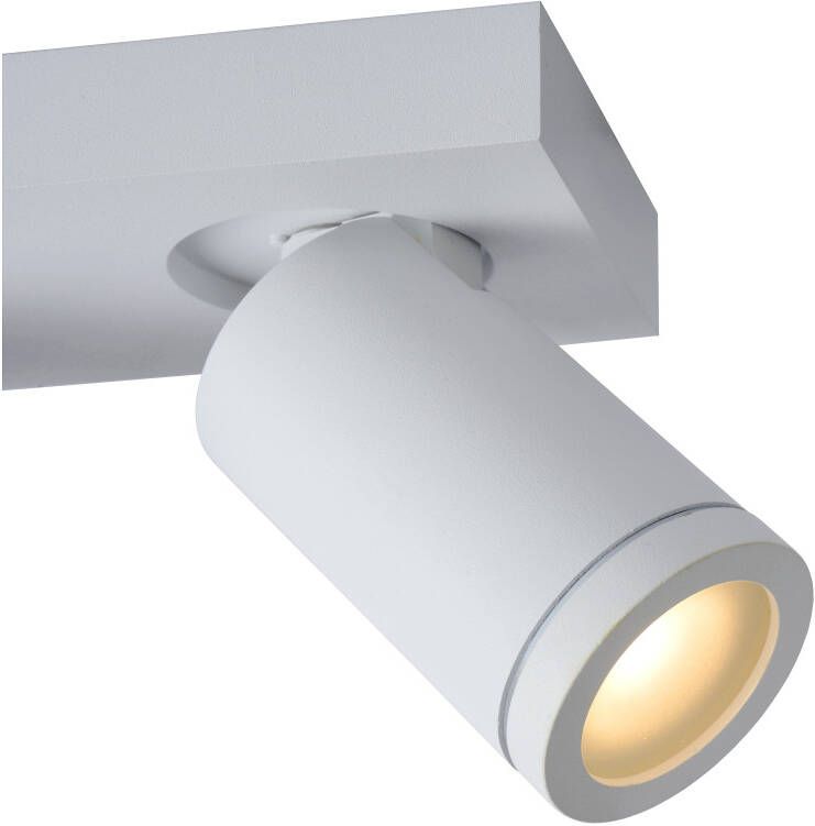 Lucide Taylor Plafondspot Badkamer LED Dim to warm GU10 3x5W 2200K 3000K IP44 Wit