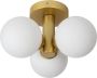 Lucide Trudy Plafonnière Badkamer Ø 28 cm 3xG9 IP44 Mat Goud Messing - Thumbnail 3