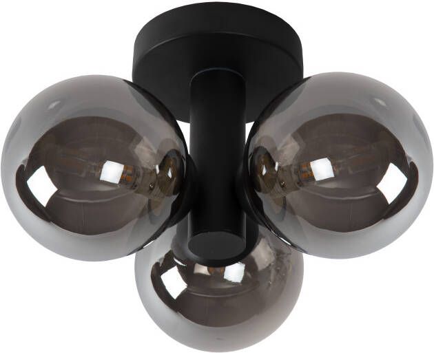 Lucide Trudy Plafonnière Badkamer Ø 28 cm 3xG9 IP44 Zwart