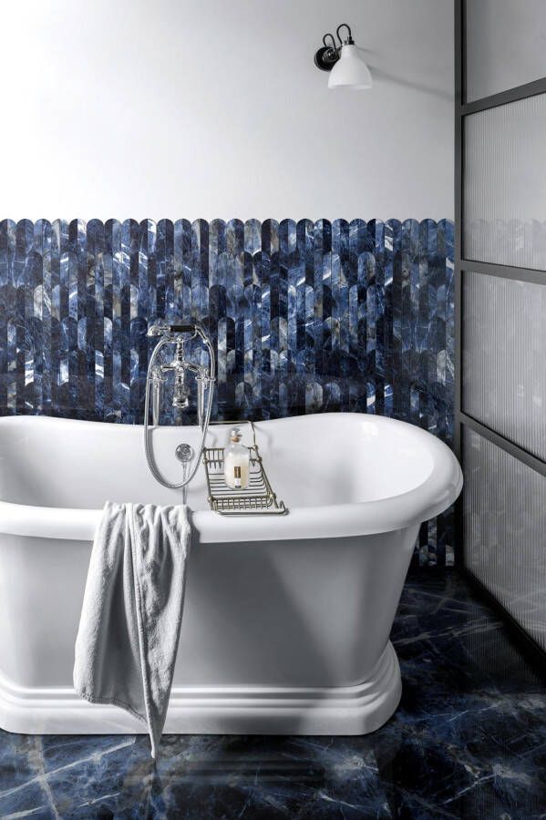 Marazzi Allmarble tegel 60x120cm Sodalite Blu glans