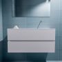 Mondiaz ADA Toiletmeubel 100x30x50cm met 0 kraangaten 2 lades cale mat Wastafel Lex rechts Solid Surface Wit FK75341963 - Thumbnail 4