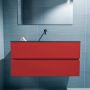 Mondiaz ADA Toiletmeubel 100x30x50cm met 0 kraangaten 2 lades fire mat Wastafel Lex midden Solid Surface Zwart FK75342249 - Thumbnail 4