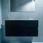 Mondiaz ADA Toiletmeubel 100x30x50cm met 1 kraangaten 2 lades urban mat Wastafel Lex links Solid Surface Wit FK75341757 - Thumbnail 4