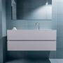 Mondiaz ADA Toiletmeubel 120x30x50cm met 1 kraangaten 2 lades cale mat Wastafel Lex midden Solid Surface Wit FK75341964 - Thumbnail 4