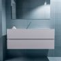 Mondiaz ADA Toiletmeubel 120x30x50cm met 0 kraangaten 2 lades cale mat Wastafel Lex midden Solid Surface Wit FK75341965 - Thumbnail 3