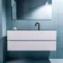 Mondiaz ADA Toiletmeubel 120x30x50cm met 1 kraangaten 2 lades cale mat Wastafel Lex midden Solid Surface Zwart FK75342312 - Thumbnail 4