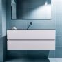 Mondiaz ADA Toiletmeubel 120x30x50cm met 0 kraangaten 2 lades cale mat Wastafel Lex midden Solid Surface Zwart FK75342313 - Thumbnail 3