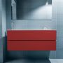 Mondiaz ADA Toiletmeubel 120x30x50cm met 1 kraangaten 2 lades fire mat Wastafel Lex links Solid Surface Wit FK75341908 - Thumbnail 4