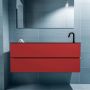Mondiaz ADA Toiletmeubel 120x30x50cm met 1 kraangaten 2 lades fire mat Wastafel Lex rechts Solid Surface Zwart FK75342258 - Thumbnail 4