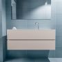 Mondiaz ADA Toiletmeubel 120x30x50cm met 1 kraangaten 2 lades linen mat Wastafel Lex midden Solid Surface Wit FK75341935 - Thumbnail 4