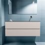 Mondiaz ADA Toiletmeubel 120x30x50cm met 0 kraangaten 2 lades linen mat Wastafel Lex rechts Solid Surface Zwart FK75342288 - Thumbnail 4
