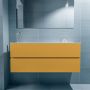 Mondiaz ADA Toiletmeubel 120x30x50cm met 1 kraangaten 2 lades ocher mat Wastafel Lex links Solid Surface Wit FK75341879 - Thumbnail 4