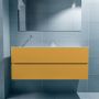 Mondiaz ADA Toiletmeubel 120x30x50cm met 0 kraangaten 2 lades ocher mat Wastafel Lex links Solid Surface Wit FK75341880 - Thumbnail 4