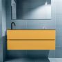 Mondiaz ADA Toiletmeubel 120x30x50cm met 1 kraangaten 2 lades ocher mat Wastafel Lex links Solid Surface Zwart FK75342227 - Thumbnail 4