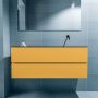 Mondiaz ADA Toiletmeubel 120x30x50cm met 0 kraangaten 2 lades ocher mat Wastafel Lex rechts Solid Surface Zwart FK75342230 - Thumbnail 4