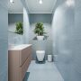 Mondiaz ADA Toiletmeubel 120x30x50cm met 0 kraangaten 2 lades smoke mat Wastafel Lex midden Solid Surface Wit FK75341820 - Thumbnail 4