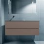 Mondiaz ADA Toiletmeubel 120x30x50cm met 0 kraangaten 2 lades smoke mat Wastafel Lex links Solid Surface Zwart FK75342170 - Thumbnail 4