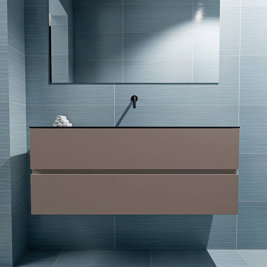 Mondiaz Ada fonteinmeubel 120cm Smoke Lex wastafel Urban midden zonder kraangat