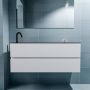 Mondiaz ADA Toiletmeubel 120x30x50cm met 1 kraangaten 2 lades talc mat Wastafel Lex links Solid Surface Zwart FK75342082 - Thumbnail 4