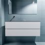 Mondiaz ADA Toiletmeubel 120x30x50cm met 0 kraangaten 2 lades talc mat Wastafel Lex links Solid Surface Zwart FK75342083 - Thumbnail 4
