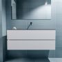 Mondiaz ADA Toiletmeubel 120x30x50cm met 0 kraangaten 2 lades talc mat Wastafel Lex midden Solid Surface Zwart FK75342081 - Thumbnail 4