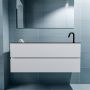 Mondiaz ADA Toiletmeubel 120x30x50cm met 1 kraangaten 2 lades talc mat Wastafel Lex rechts Solid Surface Zwart FK75342084 - Thumbnail 4