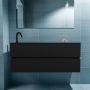 Mondiaz ADA Toiletmeubel 120x30x50cm met 1 kraangaten 2 lades urban mat Wastafel Lex links Solid Surface Zwart FK75342111 - Thumbnail 4
