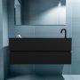 Mondiaz ADA Toiletmeubel 120x30x50cm met 1 kraangaten 2 lades urban mat Wastafel Lex rechts Solid Surface Zwart FK75342113 - Thumbnail 4