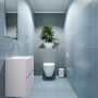 Mondiaz ADA Toiletmeubel 40x30x50cm met 0 kraangaten 2 lades cale mat Wastafel Lex rechts Solid Surface Wit FK75341945 - Thumbnail 5