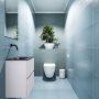 Mondiaz ADA Toiletmeubel 40x30x50cm met 0 kraangaten 2 lades cale mat Wastafel Lex links Solid Surface Zwart FK75342291 - Thumbnail 5
