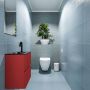 Mondiaz ADA Toiletmeubel 40x30x50cm met 1 kraangaten 2 lades fire mat Wastafel Lex links Solid Surface Zwart FK75342232 - Thumbnail 5