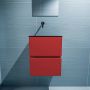 Mondiaz ADA Toiletmeubel 40x30x50cm met 0 kraangaten 2 lades fire mat Wastafel Lex links Solid Surface Zwart FK75342233 - Thumbnail 4