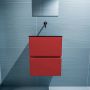 Mondiaz ADA Toiletmeubel 40x30x50cm met 0 kraangaten 2 lades fire mat Wastafel Lex midden Solid Surface Zwart FK75342231 - Thumbnail 4