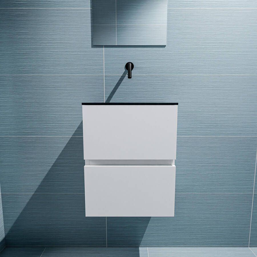 Mondiaz Ada fonteinmeubel 40cm Talc Lex wastafel Urban midden zonder kraangat