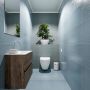 Mondiaz ADA Toiletmeubel 60x30x50cm 0 kraangaten 2 lades dark brown mat wasbak rechts Solid surface Wit FK75342009 - Thumbnail 4