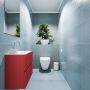 Mondiaz ADA Toiletmeubel 60x30x50cm met 0 kraangaten 2 lades fire mat Wastafel Lex rechts Solid Surface Wit FK75341893 - Thumbnail 5