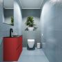 Mondiaz ADA Toiletmeubel 60x30x50cm met 1 kraangaten 2 lades fire mat Wastafel Lex links Solid Surface Zwart FK75342238 - Thumbnail 5