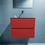 Mondiaz ADA Toiletmeubel 60x30x50cm met 0 kraangaten 2 lades fire mat Wastafel Lex midden Solid Surface Zwart FK75342237 - Thumbnail 3