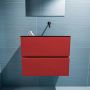 Mondiaz ADA Toiletmeubel 60x30x50cm met 0 kraangaten 2 lades fire mat Wastafel Lex rechts Solid Surface Zwart FK75342241 - Thumbnail 3
