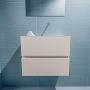 Mondiaz ADA Toiletmeubel 60x30x50cm met 0 kraangaten 2 lades linen mat Wastafel Lex rechts Solid Surface Wit FK75341922 - Thumbnail 4