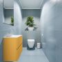 Mondiaz ADA Toiletmeubel 60x30x50cm met 0 kraangaten 2 lades ocher mat Wastafel Lex rechts Solid Surface Wit FK75341864 - Thumbnail 4