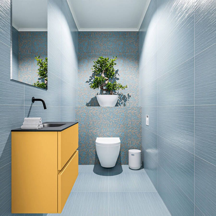 Mondiaz Ada fonteinmeubel 60cm Ocher Lex wastafel Urban midden zonder kraangat