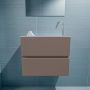 Mondiaz ADA Toiletmeubel 60x30x50cm met 1 kraangaten 2 lades smoke mat Wastafel Lex rechts Solid Surface Wit FK75341805 - Thumbnail 4
