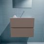 Mondiaz ADA Toiletmeubel 60x30x50cm met 0 kraangaten 2 lades smoke mat Wastafel Lex rechts Solid Surface Wit FK75341806 - Thumbnail 3